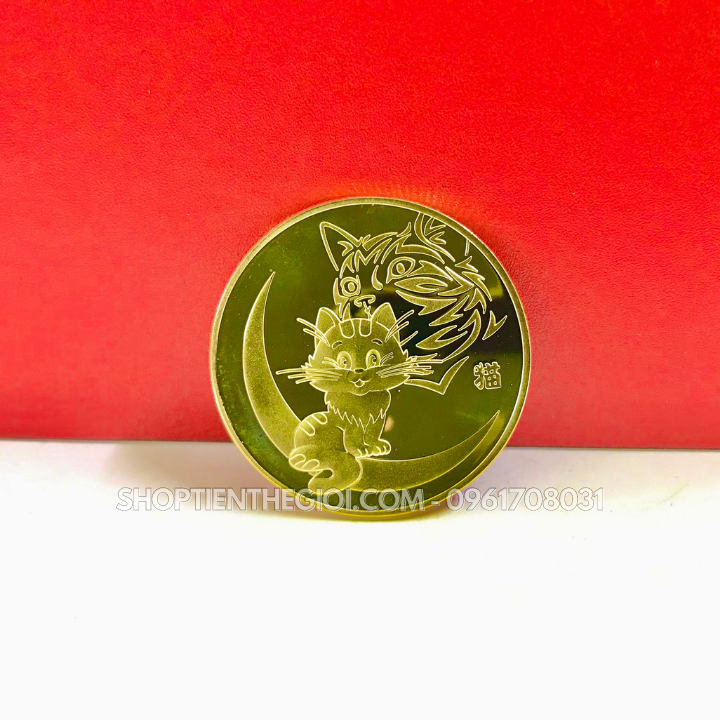 Xu Con Mèo Mạ Vàng